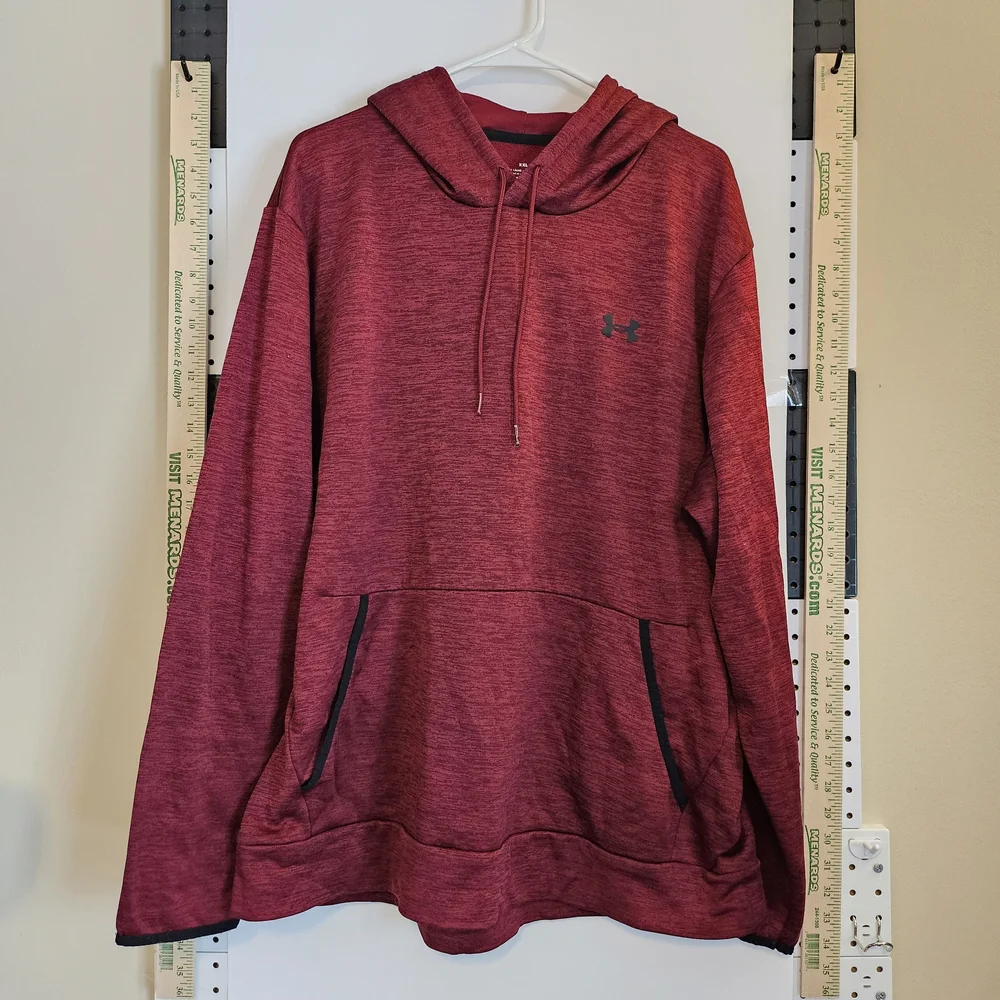 Under Armour Red Heathered Hoodie - Picture 1 of 10